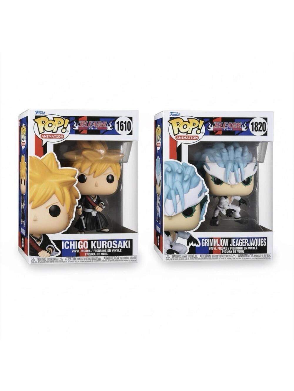Funko Pop! BLEACH Set of 2 ICHIGO KUROSAKI #1610 & GRIMMJOW JEAGERJAQUES #1820